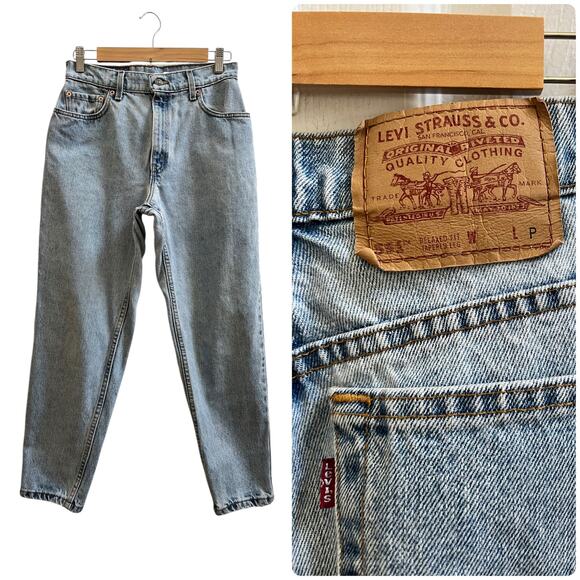 Vintage 96 Levi’s 551 Cotton Relaxed Fit Tapered Leg Jean Petite Size 10 USA - Picture 1 of 12